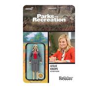 SUPER7 Parks and Recreation Leslie Knope Figura de reacción de 3.75 Pulgadas