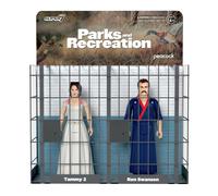 Super7 Parks and Recreation Ron and Tammy 2 Wedding Night - (2-Pack) 3.75"""" Parks and Rec Action Figures with Accessory Classic TV Show Coll