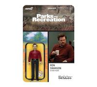 Super7 Parks and Recreation Ron Swanson - Figura de acción de Parques y Rec de 3.75 Pulgadas con Accesorio clásico de programas de televisión coleccionables y Juguetes de Cultura Pop