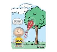 Super7 Peanuts Reaction Figures - Figura de acción de Charlie Brown and The Kite-Eating Tree (panel cómic)