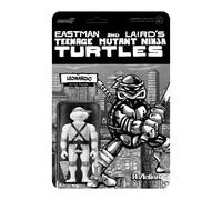 Super7 Teenage Mutant Ninja Turtles Leonardo (comic Greyscale) - 3.75 """" Figura de accin TMNT con accesorios Classic Cartoon Collectibles