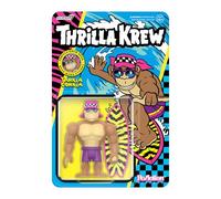 SUPER7 Thrilla Krew Thrilla Gorilla - 3.75" Thrilla Krew Action Figure with Accessory Classic Surf and Skateboard Collectibles and Retro Toys