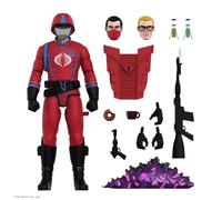 Super7 ¡Ultimates! G.I. Joe Cobra Crimson Guard - Figura de acción de G.I. Joe de 7 pulgadas con accesorios, coleccionables clásicos de dibujos animados y juguetes retro
