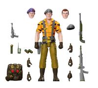 Super7 ULTIMATES! G.I. Joe Flint (Tiger Force) - Figura de acción G.I. Joe de 18 cm con accesorios - Coleccionables de la serie de animación clásica y juguetes retro