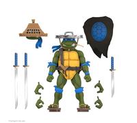 Super7 ULTIMATES! Teenage Mutant Ninja Turtles Ninja Nomad Leonardo Figura de acción TMNT de 18 cm con Accesorios, Coleccionable del Dibujo Animado clásico y Juguete Retro