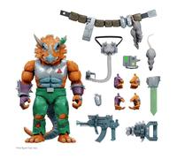 Super7 Ultimates! Turtles Ninja Mutant de Teenage Triceraton - 8 """" Figura de accin TMNT con accesorios Classic Cartoon Collectibles