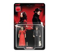 Super7 White Stripe Get Behind Me - Figura de reacción de Satán (2 unidades) Figura de acción de rayas blancas de 3.75 pulgadas con accesorios, colección Indy Rock y juguetes retro