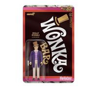 Super7 Willy Wonka and The Chocolate Factory Willy Wonka - Figura de acción de Willy Wonka de 3.75 pulgadas con accesorio coleccionable de película clásica