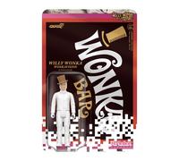 Super7 Willy Wonka y la fbrica de chocolate Willy Wonka White Suit - 3.75 """" Figura de accin con coleccionables de pelculas clsicas de accesorios