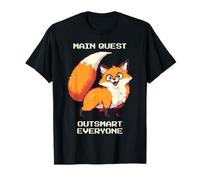 Supera a todos | Clever pixel fox, humor retro gamer Camiseta