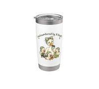 Superado en número por chicos divertido café mamá ganso humor familiar Vaso térmico de acero inoxidable de doble pared