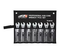 SuperB Juego de Llaves cónicas TB-HB 100 para Adultos, Color Plateado, 13, 14, 15, 16, 17, 18, 19 mm