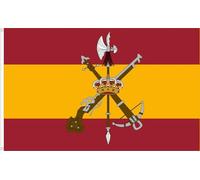 SUPERBANDERA DE ESPAÑA CON ESCUDO DE LA LEGION ESPAÑOLA. CALIDAD RASO PREMIUM 120 GR. TAMAÑO GIGANTE 250X150 CM