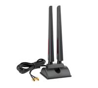Superbat Antena de escritorio WiFi 7 PC 6dBi Tri-Band Antena base magnética con conector a presión (no RP-SMA) para ASUS ROG Strix ASUS TUF/ROG Crosshair/Prime/ProArt Series WiFi 7 Gaming Motherboard