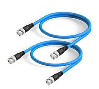 Superbat Cable SDI BNC 3G/6G/12G 60cm, Belden 1694A 75ohm Macho a Macho, Cable Corto Latiguillo para Cámara de Transmisión Videocámara Convertidor SDI Soporta 4K/8K/12G-SDI (Dual Link) 2Piezas