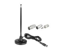Superbat DAB - Antena de radio FM para HiFi, 75 ohmios, antena digital telescópica de base magnética para interiores con cable de extensión de 3 m para receptor estéreo en casa, sistema de cine en