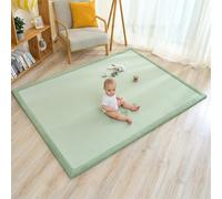 SUPERBE BEBE - Alfombra de Juego y Gateo para Bebé 150 × 200 × 2,5 cm - Gruesa y Antigolpes - Espuma Memory No Tóxica con Certificación Oeko-Tex - Alfombra para Habitación de Niños - Diseño Elegante