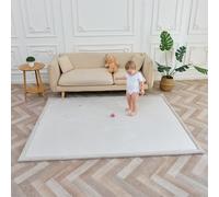 SUPERBE BEBE - Alfombra de Juego y Gateo para Bebé 150 × 200 × 2,5 cm - Gruesa y Antigolpes - Espuma Memory No Tóxica con Certificación Oeko-Tex - Alfombra para Habitación de Niños - Diseño Elegante