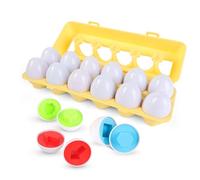 SUPERBE BEBE Juego Montessori para bebés y niños - Huevos de plástico para Combinar Formas y Colores - Juguete Educativo para Aprendizaje temprano - para niños de 3 años - Regalo para bebés