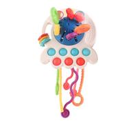 SUPERBE BEBE Juguete Sensorial Montessori - Sonajero de Estimulación con Texturas Variadas, Mordedor y Juguete de Motricidad para Bebés Desde los 18 Meses