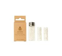 SuperBee Dentos Floss: 3 Carretes de Hilo Dental Vegano de Fibra de Maíz, para Encías Sensibles, Niños y Adultos, con Sabor a Menta, Rutina Natural