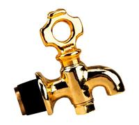 SUPERBUTELKI.PL Grúa para dispensador de bebidas, tarro de cristal con grifo y barril (latón)