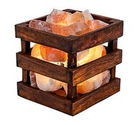 SUPERBUTELKI.PL Lámpara de Sal del Himalaya de Punjab Pakistán - Lámpara de Cristal de Sal Lámpara de Sal Natural y Única Lámpara de Piedra de Sal