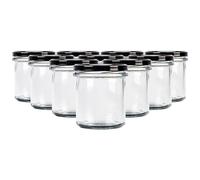 SUPERBUTELKI.PL tarros de conservas con tapa de metal - juego 10 piezas 350 ml - tarros de conservas con tapa de rosca para especias, mermeladas, conservas y miel