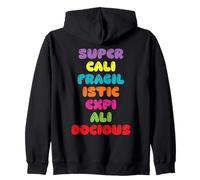 Supercalifragilisticexpialidocious Palabra más Larga Groovy Kids Sudadera con Capucha