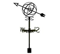 Supercante Tiro con arco y Astrología Girouette Luna y Círculos Girouettes de Metal Girouettes Astronómicos Girouette Adorno de Jardín Decoración de Jardín