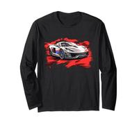 Supercar Coche Deportivo Exótico Concepto Arte Hipercar Niños Gráfico Manga Larga