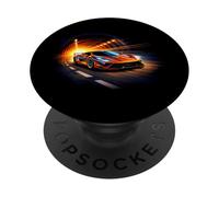 Supercar Coche Exótico, Coche de Carreras Entusiasta Turbo Race PopSockets PopGrip Adhesivo