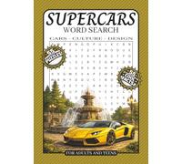 Supercar Word Search: Word Search Puzzle Book About The Supercar World | 55 Puzzles And 55 Cool Facts | For Teens And Adults | 7x10 Inches, 138 Pages ... Included (RealCity Word Search Puzzles)