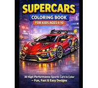 Supercars coloring book for kids