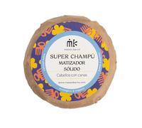 SuperChampú Sólido 2 en 1 | Champú + Acondicionador | Sin Plástico | Vegano | Zero Waste | 75 g ≈ 1 L champú líquido | Maison Karité (Champu Matizador Con Lata Aluminio)