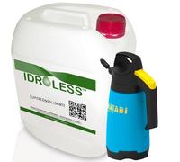 Superconsolidante Idroless Muros Húmedos (5l + Pulverizador) - Recupera la dureza de la superficie y evita la disgregación sin brillos ni cambios de tono. Sin Disolventes