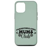 Supercute Best Green Ironic Funny Sobreestimulated Mums Club Carcasa para iPhone 12/12 Pro