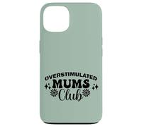 Supercute Best Green Ironic Funny Sobreestimulated Mums Club Carcasa para iPhone 13