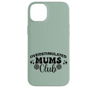 Supercute Best Green Ironic Funny Sobreestimulated Mums Club Carcasa para iPhone 14 Plus