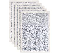 SUPERDANT 5 piezas 3 diseños transferencia de bajo vidriado para líneas de cerámica y corazones papel de transferencia de arcilla azul cerámica calcomanías de transferencia para cerámica DIY