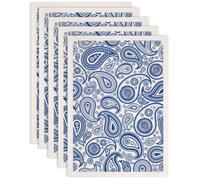 SUPERDANT 5 piezas Calcomanías de cerámica con forma de gota de agua pegatinas de transferencia cerámica para decoración de porcelana azul 52x37cm