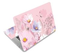 SUPERDANT Adhesivo Decorativo Floral Rosa Con Mariposas Para Notebook Protector Universal Para PC 12 15.6 Pulgadas