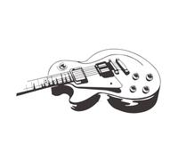 SUPERDANT Calcomanías de pared de guitarra, murales de vinilo para pared, removibles, autoadhesivos, decoración del hogar, sala de estar, dormitorio, amantes de la música, regalos para personas