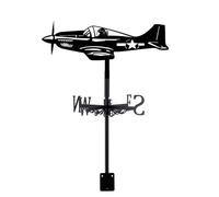 SUPERDANT Grifo de avión de combate indicador de dirección del viento decoración veleta Weather Vane Weathervane veletas para patio al aire libre granja granero jardín terraza decoración