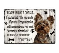 SUPERDANT Letreros de metal con texto en inglés «I'll Always be by your side» con citas inspiradoras para hombre, cueva, hogar, dormitorio, sala de estar, decoración vintage, regalo para perros