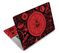 SUPERDANT Mystic Goth Laptop Folios Pegatinas con Brujas Murciélago Arte Diseño Portátil Protección Cubierta Vinilo Pegatinas para Portátiles Apto para 12 13 13.3 14 15 y 15.6 en modelos de portátiles
