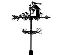 SUPERDANT Pájaros Nido Veleta Animal Hierro Viento Veleta Techo Jardín Dirección Señal Al Aire Libre Granja Decoración Viento Herramienta de Medición