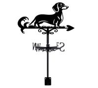 SUPERDANT Paleta meteorológica para perros, para montar en el techo, paleta de metal para el jardín, indicadores de dirección del viento para perros para granja, patio, cobertizos de granero,