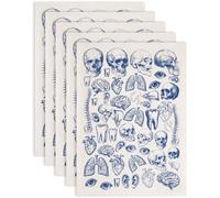 SUPERDANT Papel de transferencia bajo esmalte de órganos humanos para cerámica y porcelana Calcomanías azules para cerámica y porcelana para manualidades de cerámica Regalos hechos a mano