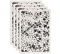 SUPERDANT Paquete de 4 hojas de papel de transferencia bajo esmalte, 52 x 37 cm, diseño de mariposa negra, silueta de rama de mariposa para cerámica, plato, tazón, decoración de jarrones, color negro